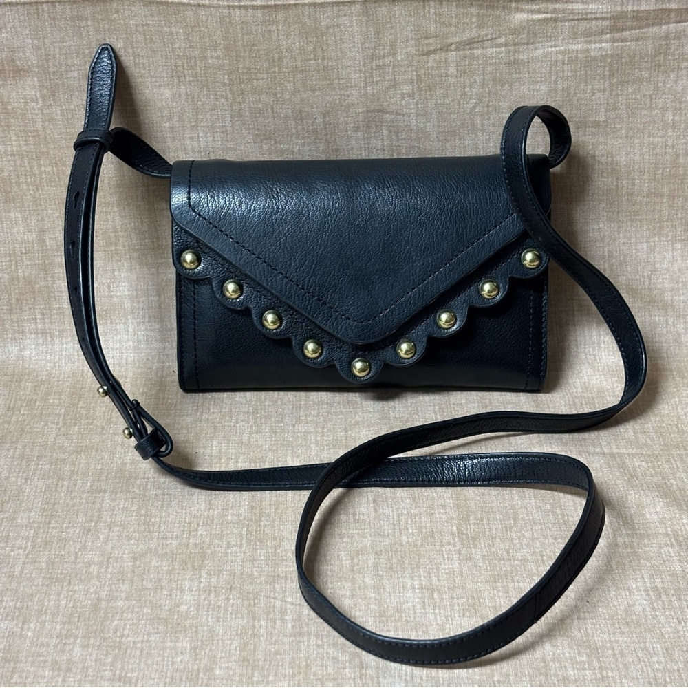 Lucky Brand Ruth Scalloped Crossbody Bag Black